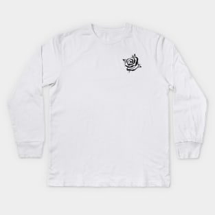 Rose and Dagger front back Kids Long Sleeve T-Shirt